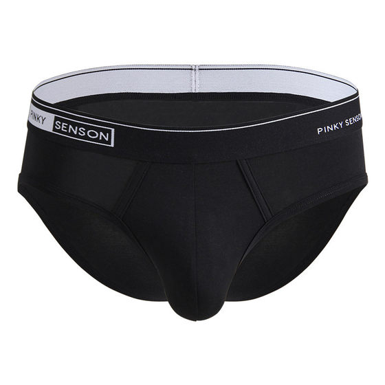 2 pairs of men's underwear low waist briefs sexy solid color large size youth modal thin breathable sports underwear men