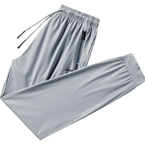 Jeep jeep casual pants men's ice silk summer thin size large size elastic breathable, loose sports fishing fast dry trousers
