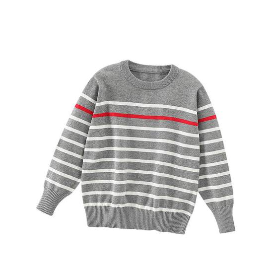 
2026 New Spring and Autumn Children's Boys' Bottoming Shirts Sweaters Children's Clothes Pullovers Medium and Large Children's Knitted Thin Style Western Style Girls