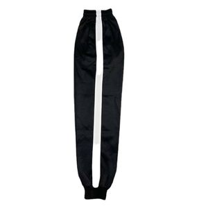 
School uniform pants with one stripe, wide white edges, navy blue one stripe, middle and high school students' men's and women's sports school pants