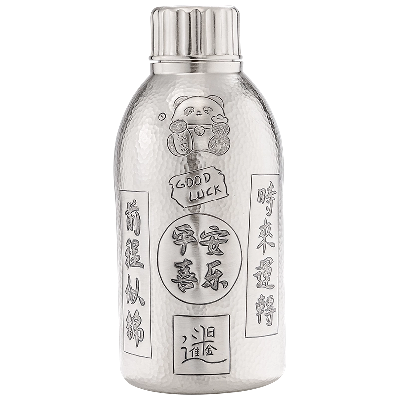 銀器時代純銀茶杯子999辦公室加厚馬克杯竹子茶缸水杯大容量茶具