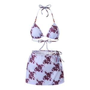 
AYSTUDIO Pure Desire Bikini Sexy Hot Girl Pearl Chain Strap Slim Vacation Hot Spring Swimsuit Women