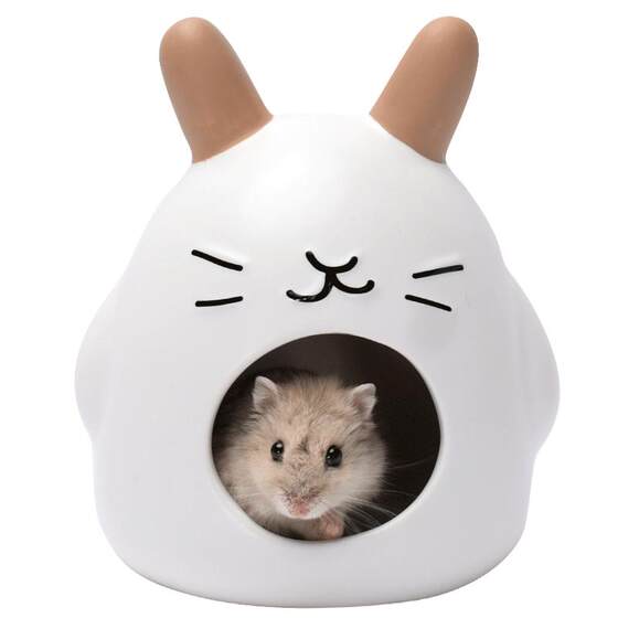 Hamgrine ceramic nest avoiding the house in summer, golden silk bear sleeping nest to cool the summer dwarf guinea pig small house sleeping ice house

