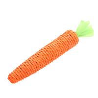 Interactive Cat Toy With Cute Carrot Design And Bell Teaser