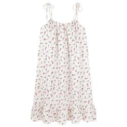 Yu Zhaolin Suspender Nightdress Women's Summer Pure Cotton Thin Pure Desire Wind Dress Loose Large Size Home Service Pajamas Cute