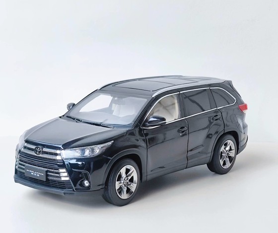 1:18原厂广汽丰田2018款全新 汉兰达 TOYOTA汽车模型SUV