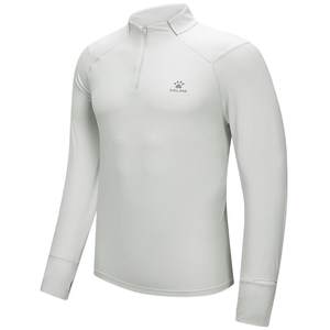 
Kalmei long-sleeved quick-drying clothes for men and women spring half-zip running fitness training clothes t-shirt warm sports tops