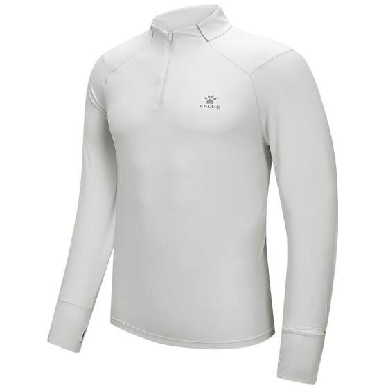 
Kalmei long-sleeved quick-drying clothes for men and women spring half-zip running fitness training clothes t-shirt warm sports tops