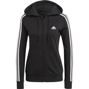 
Casual Comfortable Three-Stripe Terry Hooded Jacket Jacket Women's Fall Adidas Adidas Light Sports