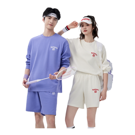 
New T-shirts for men and women casual round neck pullover loose long-sleeved sports T-shirts