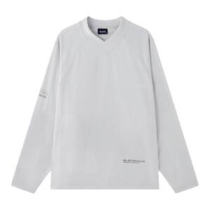 
BJHG reckless sweatshirt men's autumn and winter printed v-neck long-sleeved T-shirt loose layering inner layering shirt for women