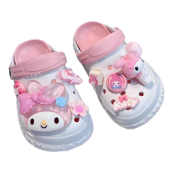 
Girls' good-looking slippers can be worn outside for swimming, non-slip summer children's beach shoes, Melody girls' sandals