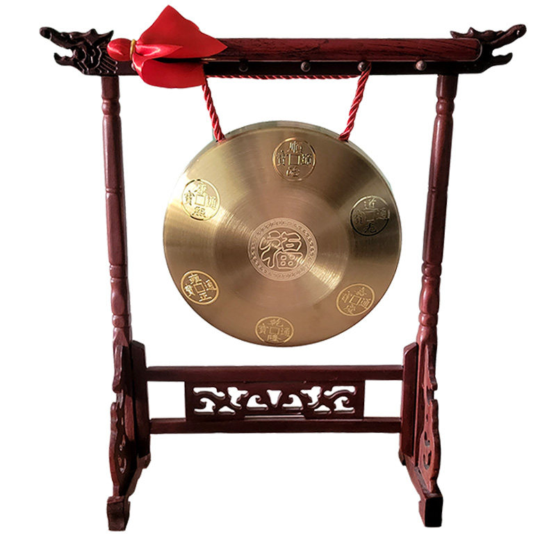 HiyyFloy Gong bord 32 cm messing koper gong kapel opera slaginstrument met ronde hamer