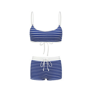 
Yukari Swim split swimsuit women's 2026 new blue bikini small breast push-up resort hot spring swimsuit