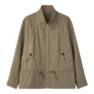 
solighter French retro stand collar drawstring waist jacket for women spring 2026 new temperament jacket jacket