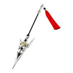 
King Han Xin White Dragon Roar Spear Combined Metal Weapon Weapon Model Honor Toy 22cm Ornament Send Knife Holder