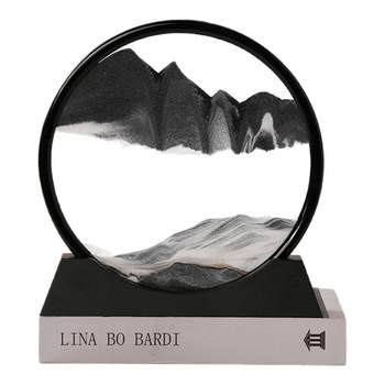 
Qinyuan Spring Quicksand Painting Ornaments Living Room Ornaments Creative 3D Three-dimensional Hourglass Painting Dynamic Painting Home Gift Decoration