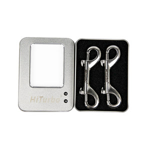 HiTurbo single and double head hook diving anti-corrosion wear-resistant 316 stainless steel spring buckle rotation quick removal elephant pull