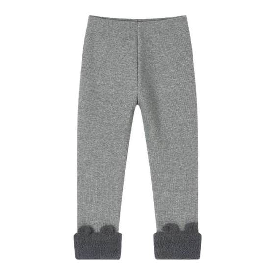
[Oli velvet] Nido Bear autumn and winter girls' velvet leggings for baby girls high elastic warm pants thickened pants