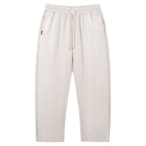 
Huya Brothers 2026 men's summer linen lyocell solid color casual commuting versatile casual pants L8019
