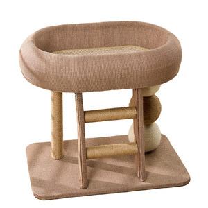 
Cat nest, cat climbing frame, integrated sisal post, small cat scratching board, does not occupy an area, universal cat scratching post, young cat toy for all seasons