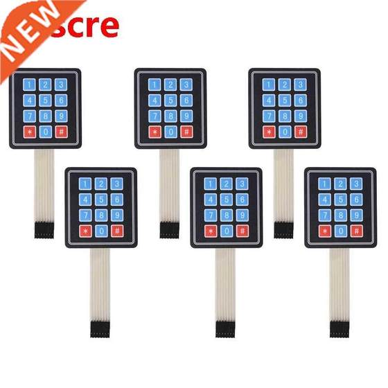 6PCS  x 4 Matrix Array 12 Key Membrane Switch Keypad Keyboa