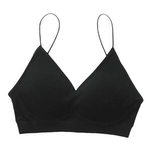 Japanese single woman thin bra, breathable, high elastic force, Boxidal no steel ring girl sleep yoga beauty back