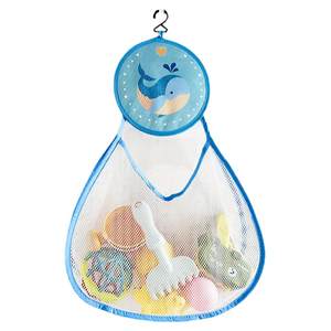 Baby bathroom bath toy storage net bag children bathroom baby toilet wall drain hanging bag large capacity
