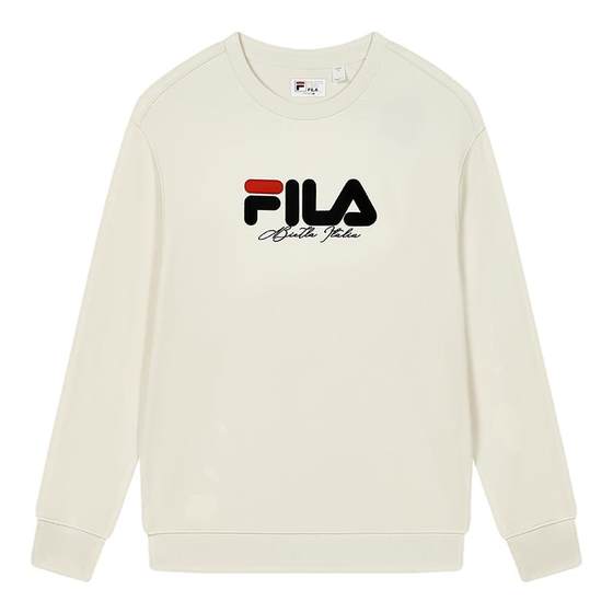 
FILA official couple sweatshirt for men and women autumn new pullover round neck loose knit sports top
