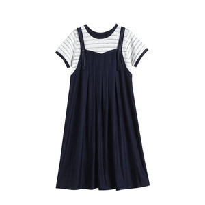 
Fisher-Price Maternity Dress Summer New Thin Fashion Casual Pregnancy Wear Tencel Denim Long Skirt Summer Dress
