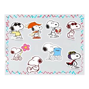 
50 Peanuts Comics Daisy Mountain Beagle Snoopy Stickers DIY Mobile Case Laptop Tablet Computer Refrigerator Skateboard Suitcase Desktop Wall Self-adhesive Waterproof Cartoon Stickers