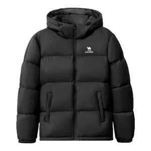 
Camel stove down jacket for women in winter duck down windproof hooded plus velvet warm water-splashing sports bread jacket jacket