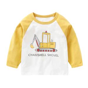 Boys and children, long -sleeved T -shirts, cotton cotton base shirts, children long -sleeved T -shirt baby children's bottom shirt autumn clothes
