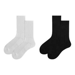 
7 pairs of special men's socks, summer thin pure cotton mid-calf socks for sports students, white socks, towel bottom sweat-absorbent sports socks