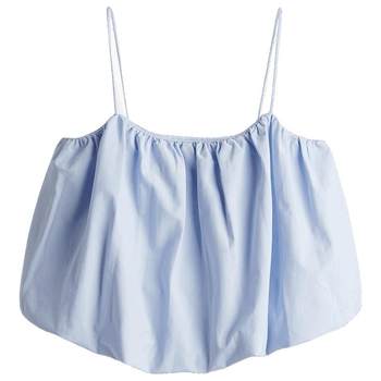 HM women's suspender 2025 summer new fashion sleeveless bubble hem suspender vest top 1280526