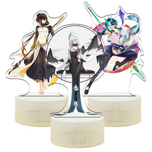 
16-color remote control Hu Tao Shenhe multiple fan Genshin Impact game peripheral remote control night light ornaments gifts