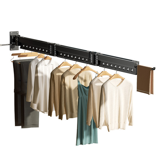 Foldable Window Drying Rack Telescopic Folding Clothes Drying Rack for Balcony and Window