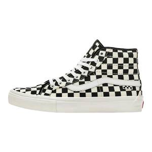 
VANS Skate SK8-Hi Black and White Checkerboard High Top Men's and Women's Canvas Skate Shoes VN0A5KYBFS8
