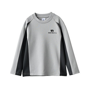 
5A Antibacterial Far Infrared Warmth Boys Light Outdoor Fleece Sports T-Shirt Children's Long Sleeve Tops Bottoming Shirt