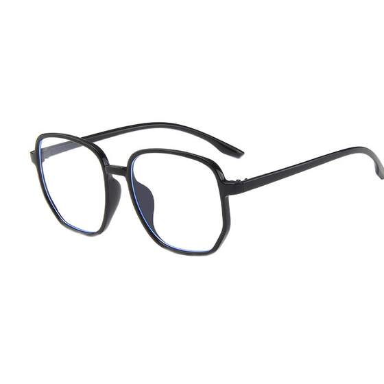 
Myopia glasses men's Fei Qiming same anti-blue flat light can be matched with a square black frame of women's non-face glasses frame