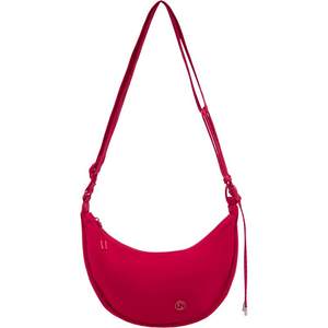 李宁斜挎包女士本命年月牙包官方正品休闲运动新年礼物红色饺子包