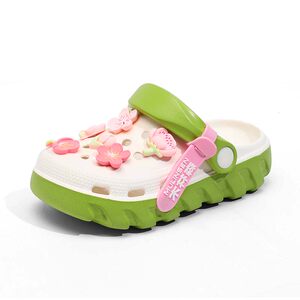 
Mulinsen girls' hole shoes new style of non-slip children's slippers cherry blossom sandals baby girls' beach shoes