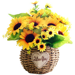 Sunflower artificial flower ornaments sun living room