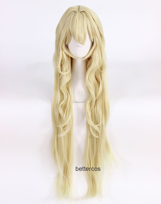 taobao agent Goblin killer heroine goddess official official 1 meter curly curly milk gold COS anime wig