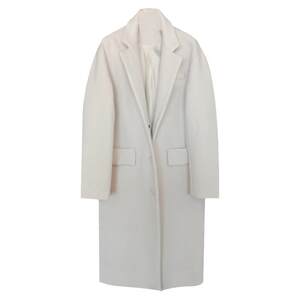 Autumn and winter new Korean woolen woolen coat men's loose and warm middle length Nizi coat thickened plus cotton trend leisure

