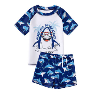 
Children's swimsuits, boys, small and medium-sized children's split sun protection swimsuits, boys swimming trunks 2025 new quick-drying professional suit