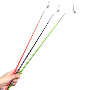 CFA competition level cat teaser stick with replaceable head simulation, small flying insect feather extension stick, self entertaining and relaxing cat toy
