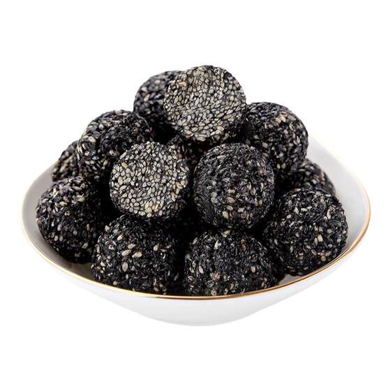 Sihong Black Sesame Pills Handmade Honey Cooked Black Sesame Ball Put Packing the Put and Eat the Valley Cereal Casual Snacks
