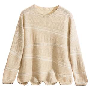 
Extra Counter Brand Removal Cabinet Authentic HZ Winter Clothing 2025 New Style Wool Pullover Top Comfortable Sweater for Women