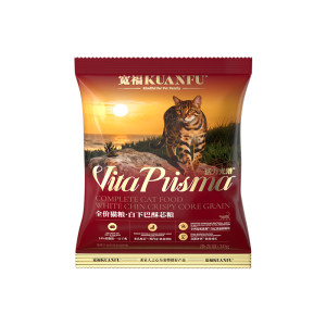 
Kuanfu fresh meat cat food for adult and young cats universal white chin crisp core high protein probiotic intestinal cat staple food 30g trial